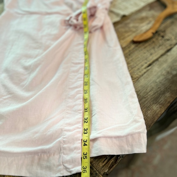 🌸NWT - ANN TAYLOR LINEN BLEND V-NECK WRAP DRESS - Picture 10 of 13